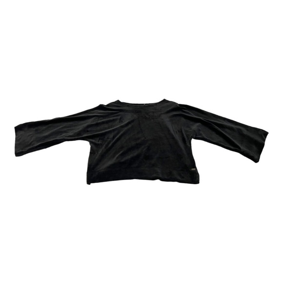 DKNY Sport Cropped Velour Sweatshirt Size Small - Picture 1 of 12